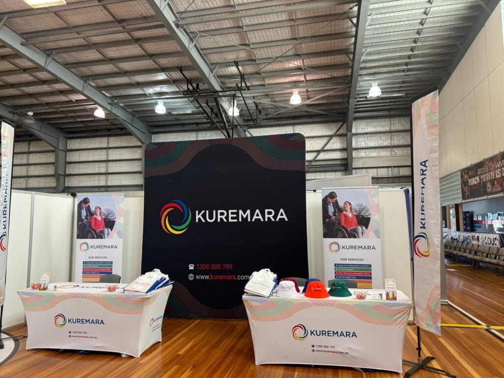 Kuremara's event booth to engage participants