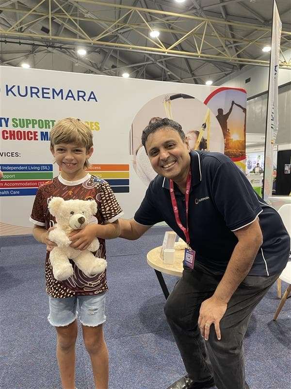 Connecting with Younger Visitors at Kuremara Stand in Brisbane Disability Connection Expo event-2025