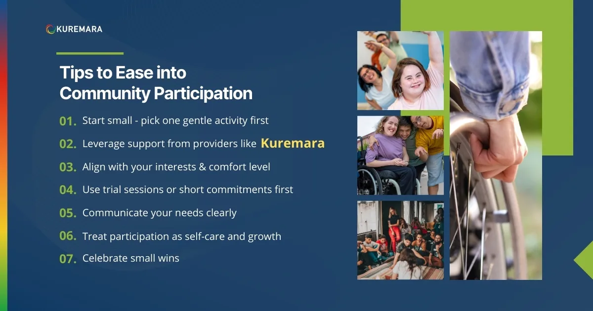 Tips to Ease into Community Participation