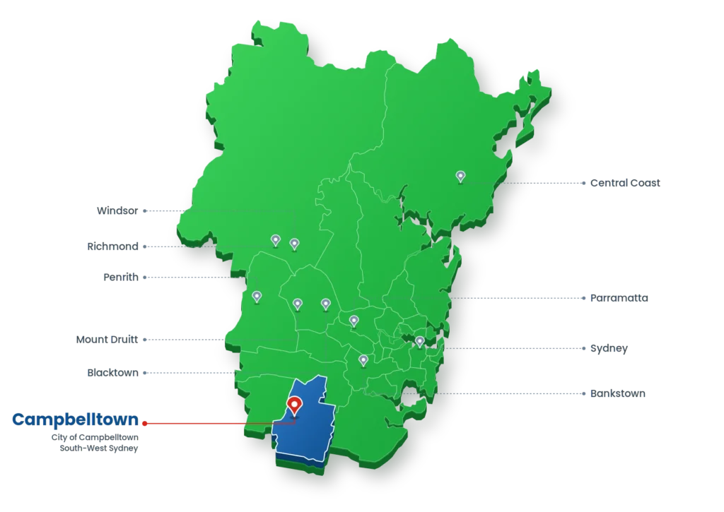 campbelltown-service-area-map