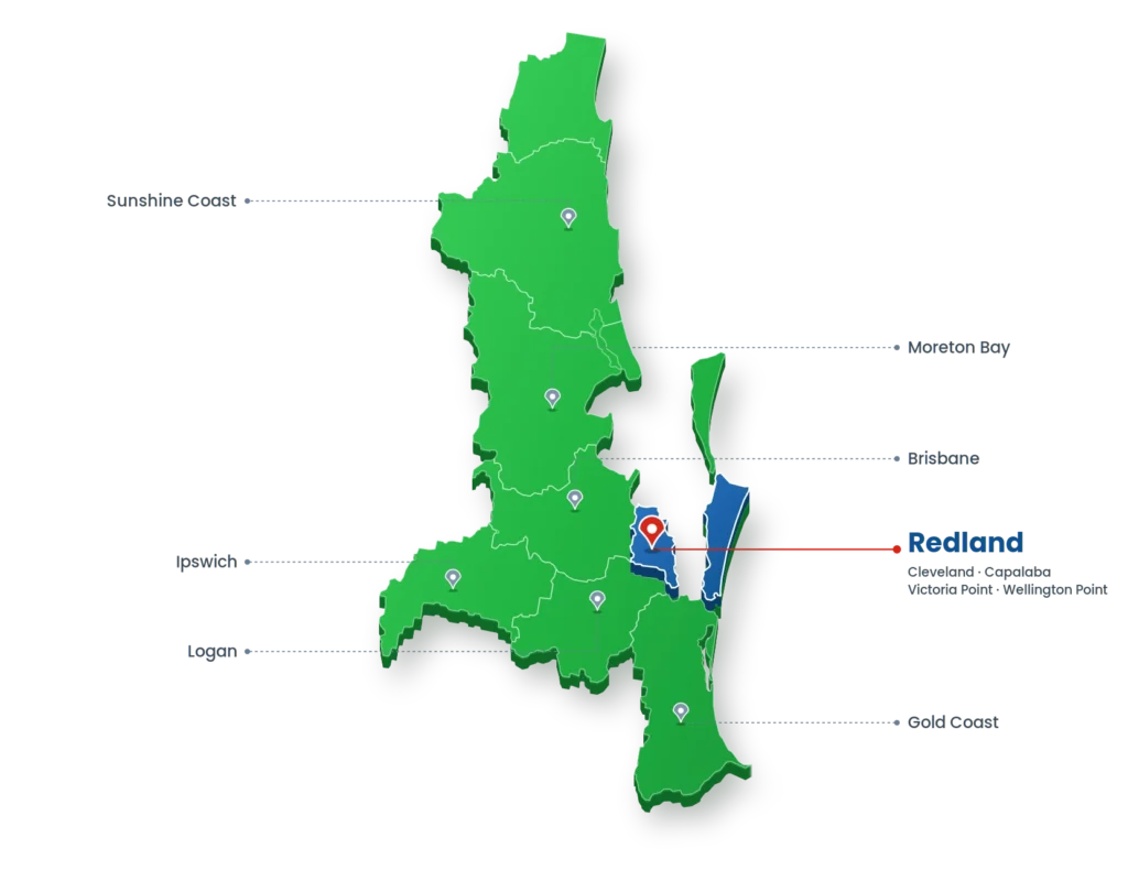 redlands service area map